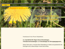Tablet Screenshot of naturheilpraxis-wurster.de